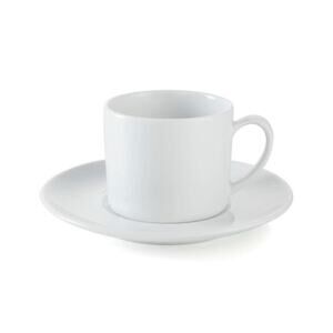 Crate & Barrel Aspen 4-oz Porcelain Espresso Cup with Saucer Set of 3